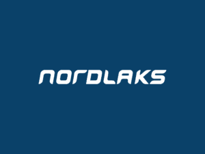 Nordlaks logo hvit